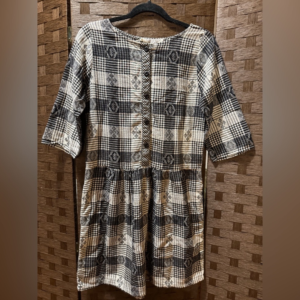 Ace & Jig Black and White Checkered Dress